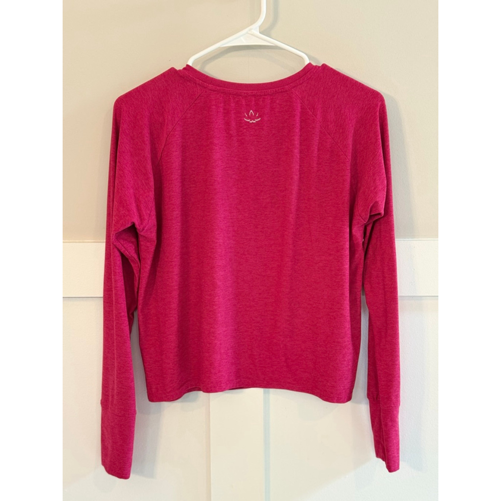 Women's Beyond Yoga Fuchsia Long Sleeve Tee XS - Picture 3 of 3